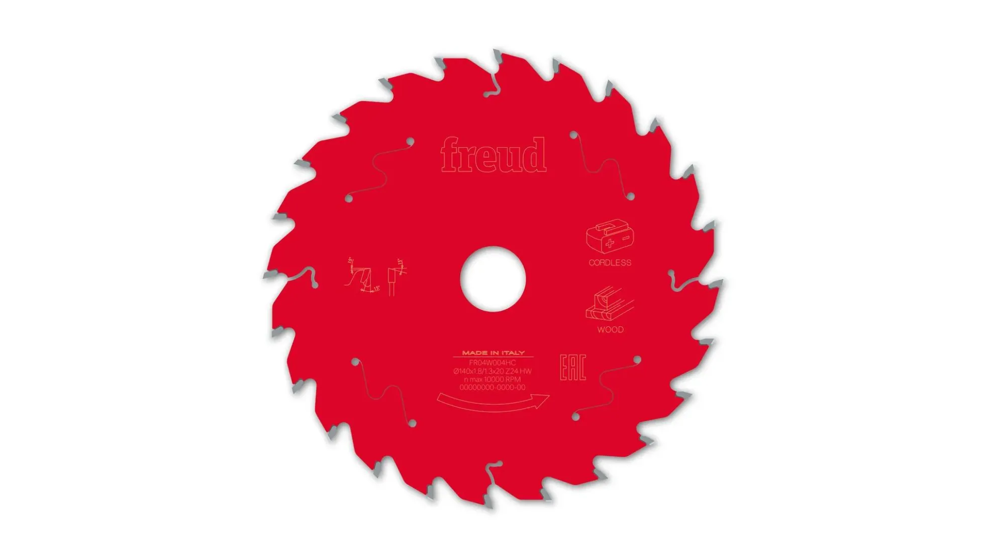 Kreissägeblatt HM 140 x 1.8/1.3 x 20 mm, Z=24