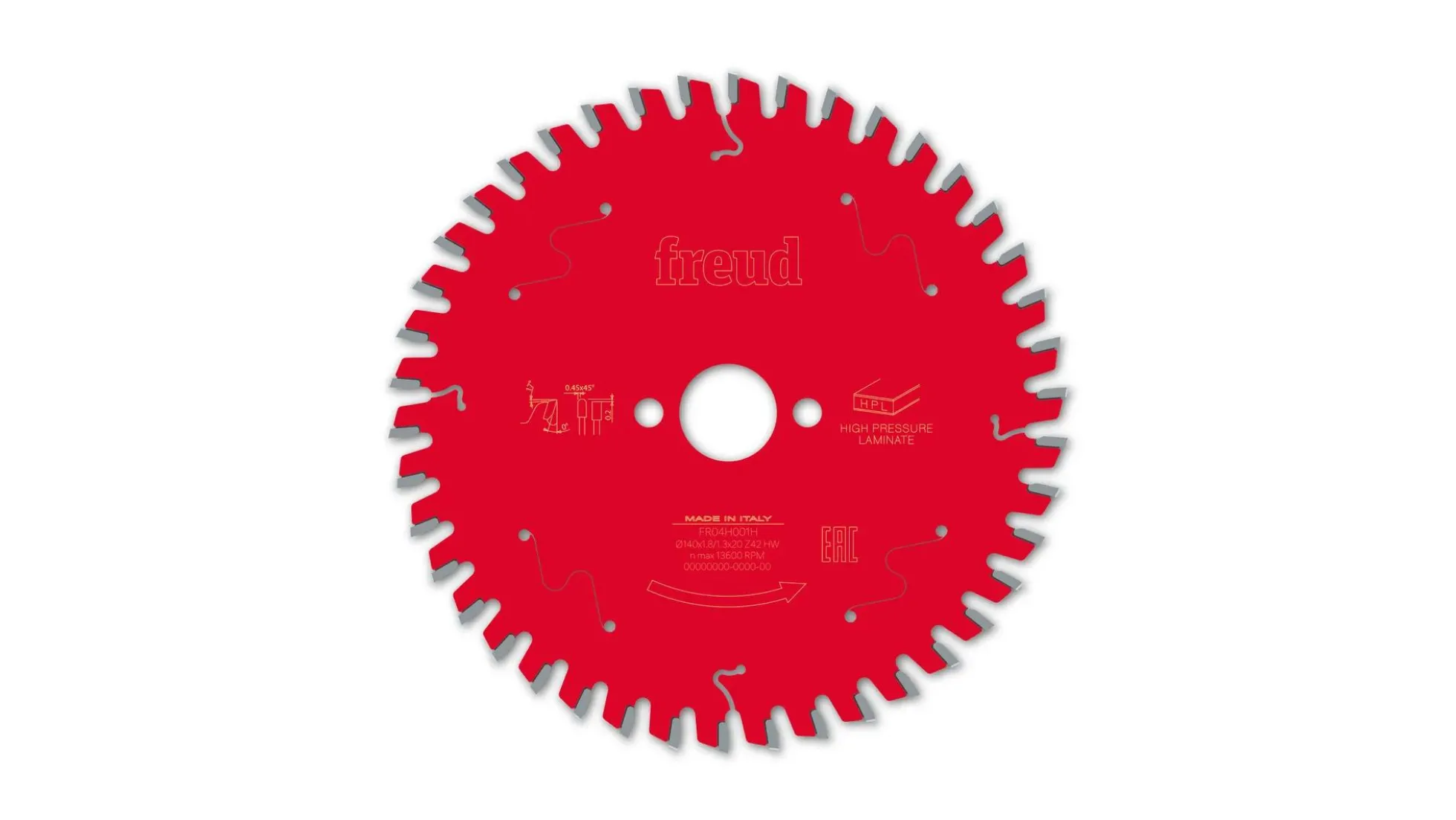 Kreissägeblatt HM 140 x 1.8/1.3 x 20 mm, Z=42