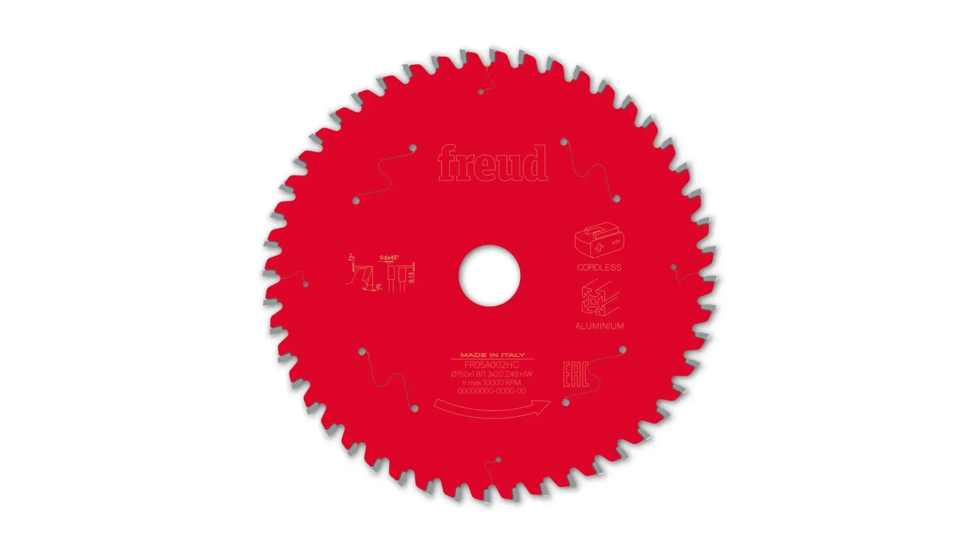 Kreissägeblatt HM 150 x 1.8/1.3 x 20 mm, Z=48