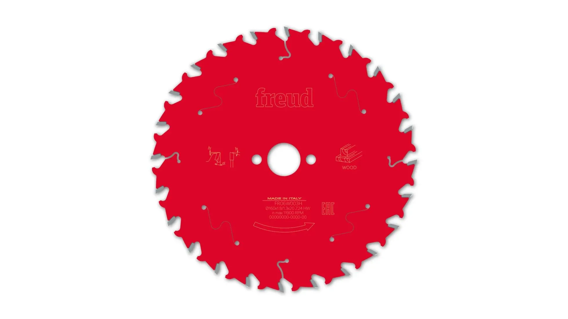 Kreissägeblatt HM 160 x 1.8/1.3 x 20 mm, Z=24