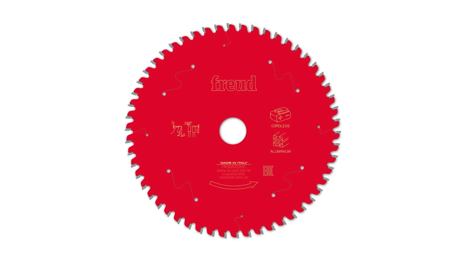 Kreissägeblatt HM 160 x 1.8/1.3 x 20 mm, Z=54