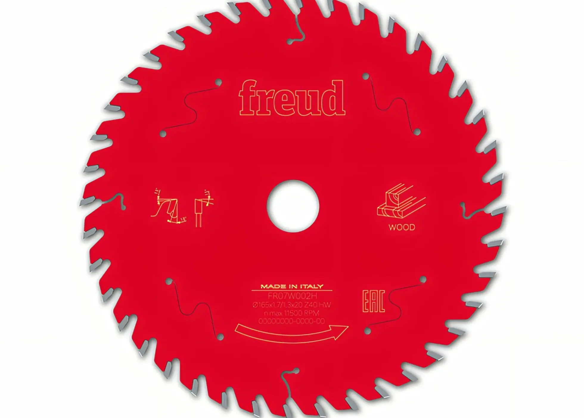 Kreissägeblatt HM 165 x 1.7/1.3 x 20 mm, Z=40