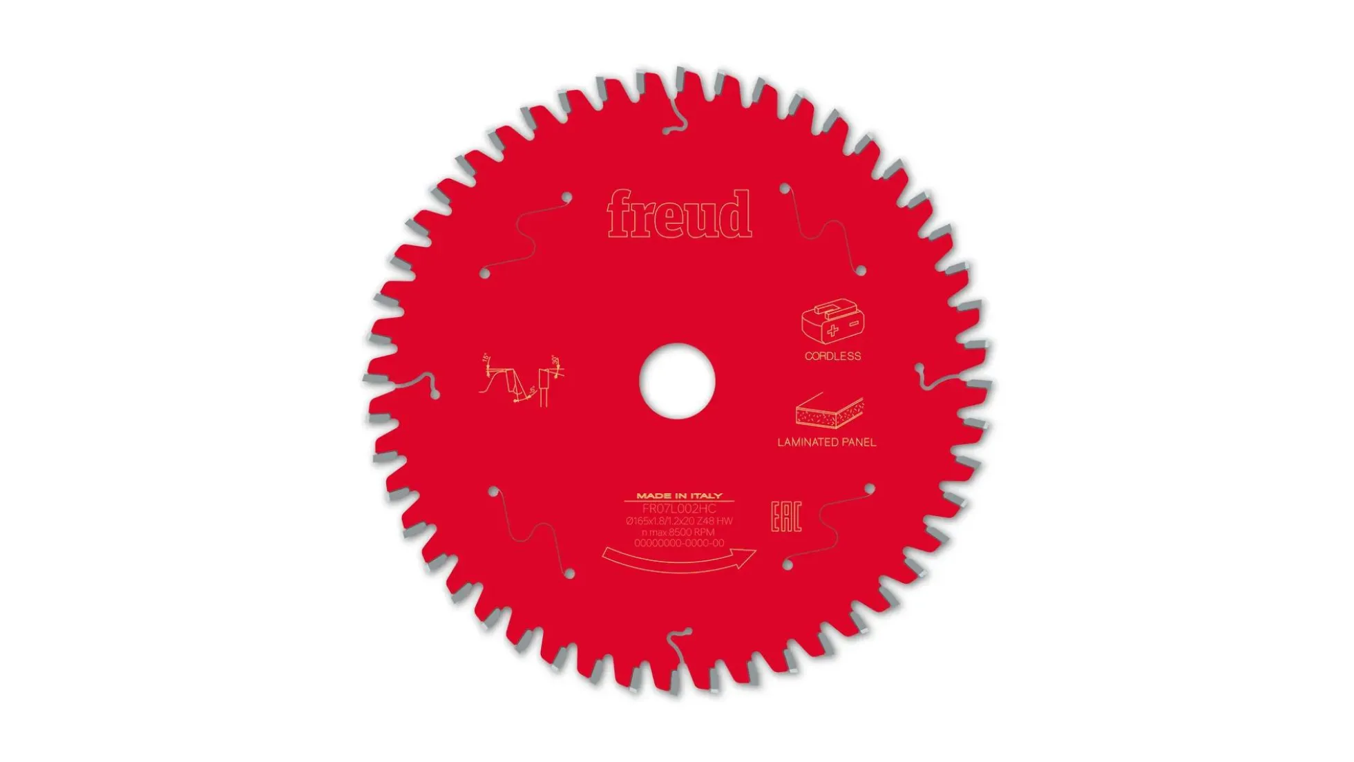 Kreissägeblatt HM 165 x 1.8/1.2 x 20 mm, Z=48