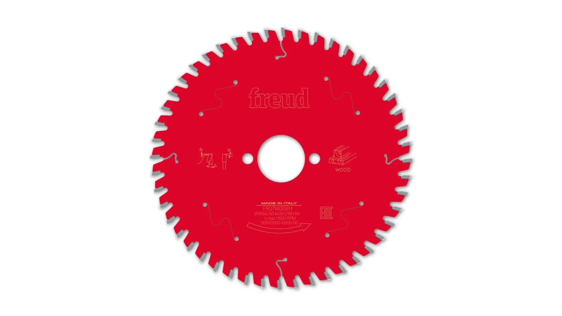 Kreissägeblatt HM 165 x 2.4/1.6 x 30 mm, Z=48
