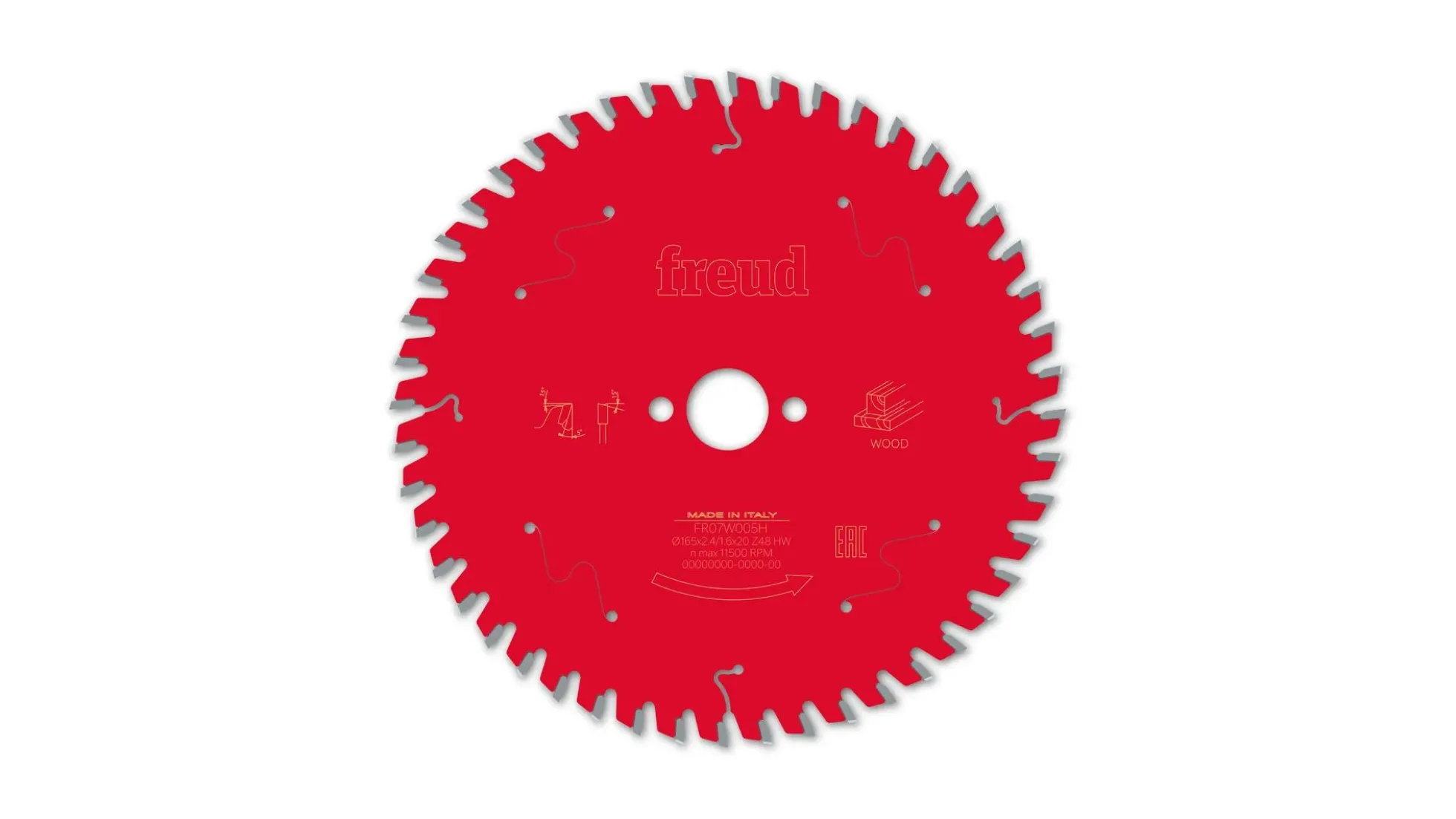 Kreissägeblatt HM 165 x 2.4/1.6 x 20 mm, Z=48