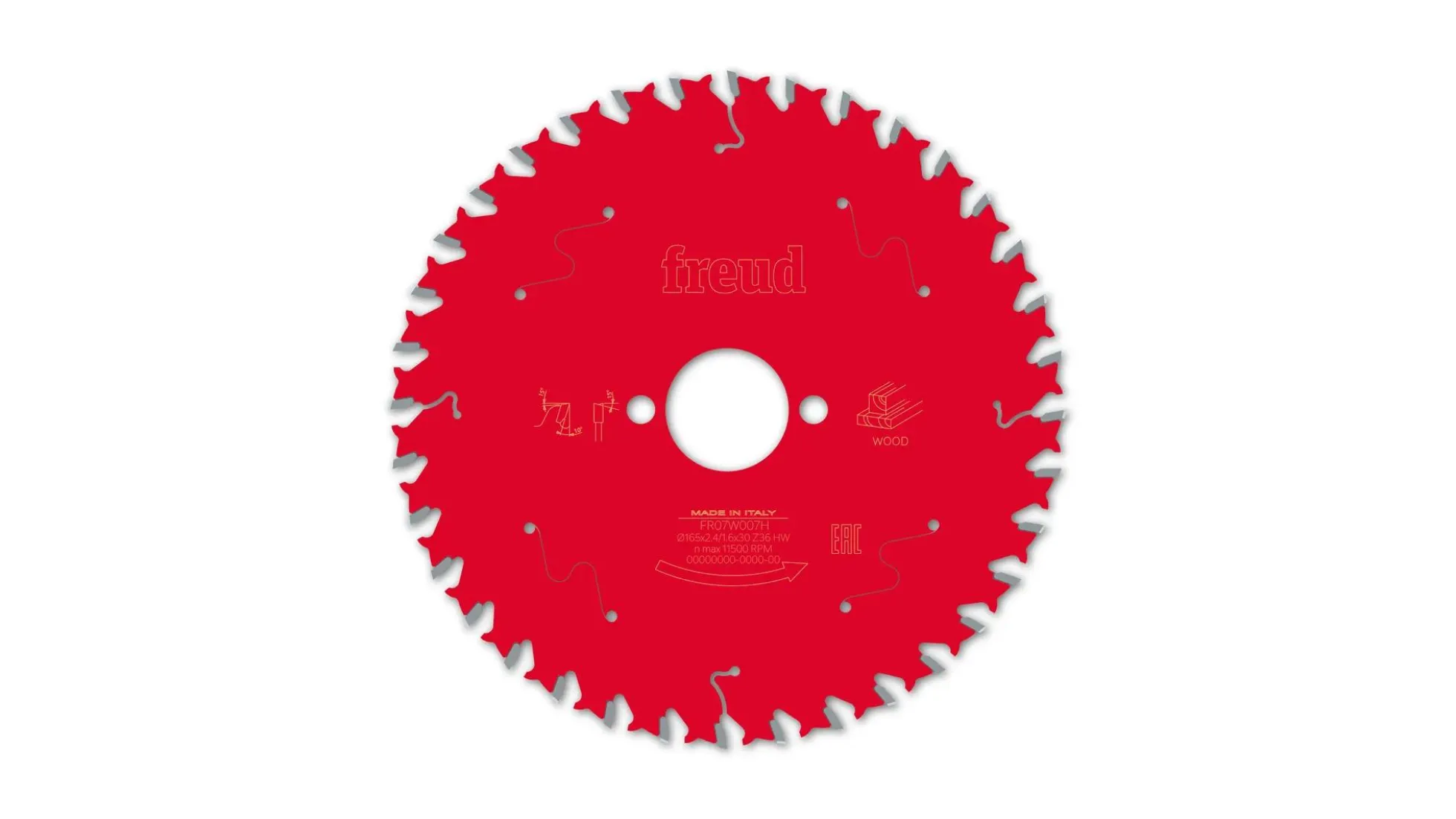 Kreissägeblatt HM 165 x 2.4/1.6 x 30 mm, Z=36