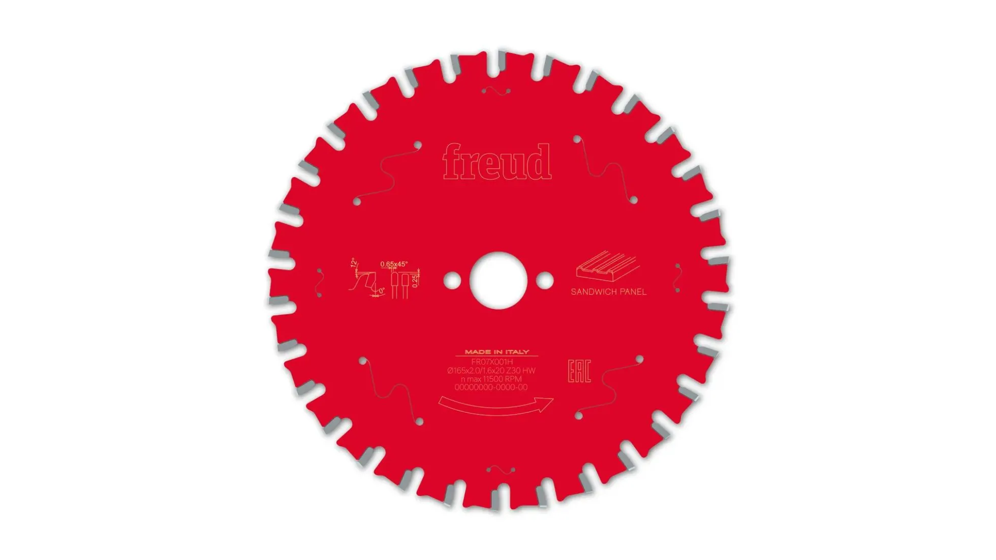 Kreissägeblatt HM 165 x 2.0/1.6 x 20 mm, Z=30