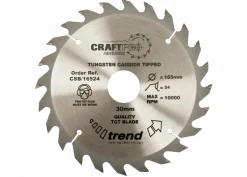 Kreissägeblatt HM 165 x 1,6/1,0 x 20 mm, Z=24