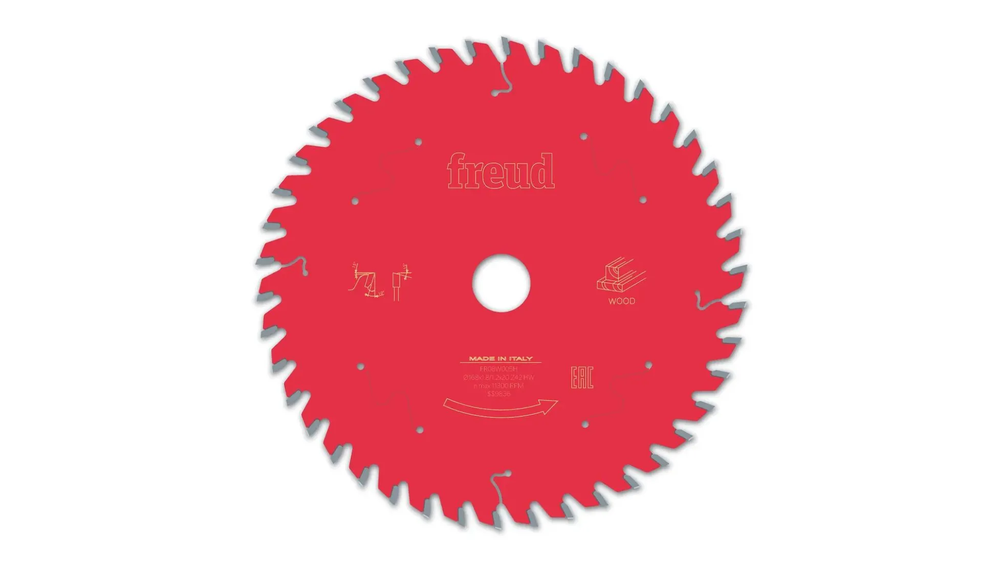 Kreissägeblatt HM 168 x 1.8/1.2 x 20 mm, Z=42