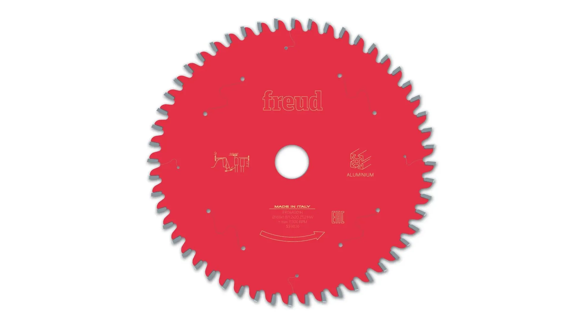 Kreissägeblatt HM 168 x 1.8/1.2 x 20 mm, Z=52
