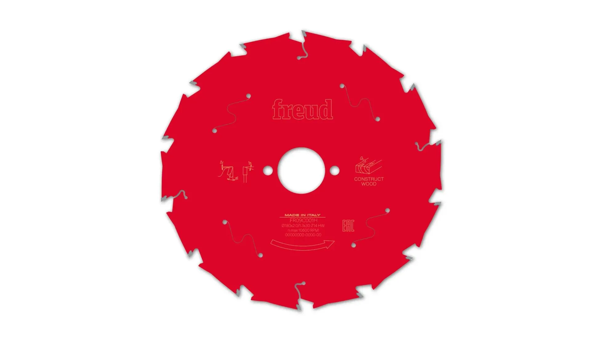 Kreissägeblatt HM 180 x 2.0/1.3 x 30 mm, Z=14