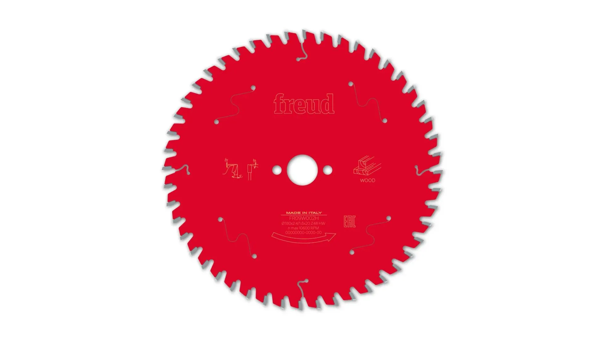 Kreissägeblatt HM 180 x 2.4/1.6 x 20 mm, Z=48