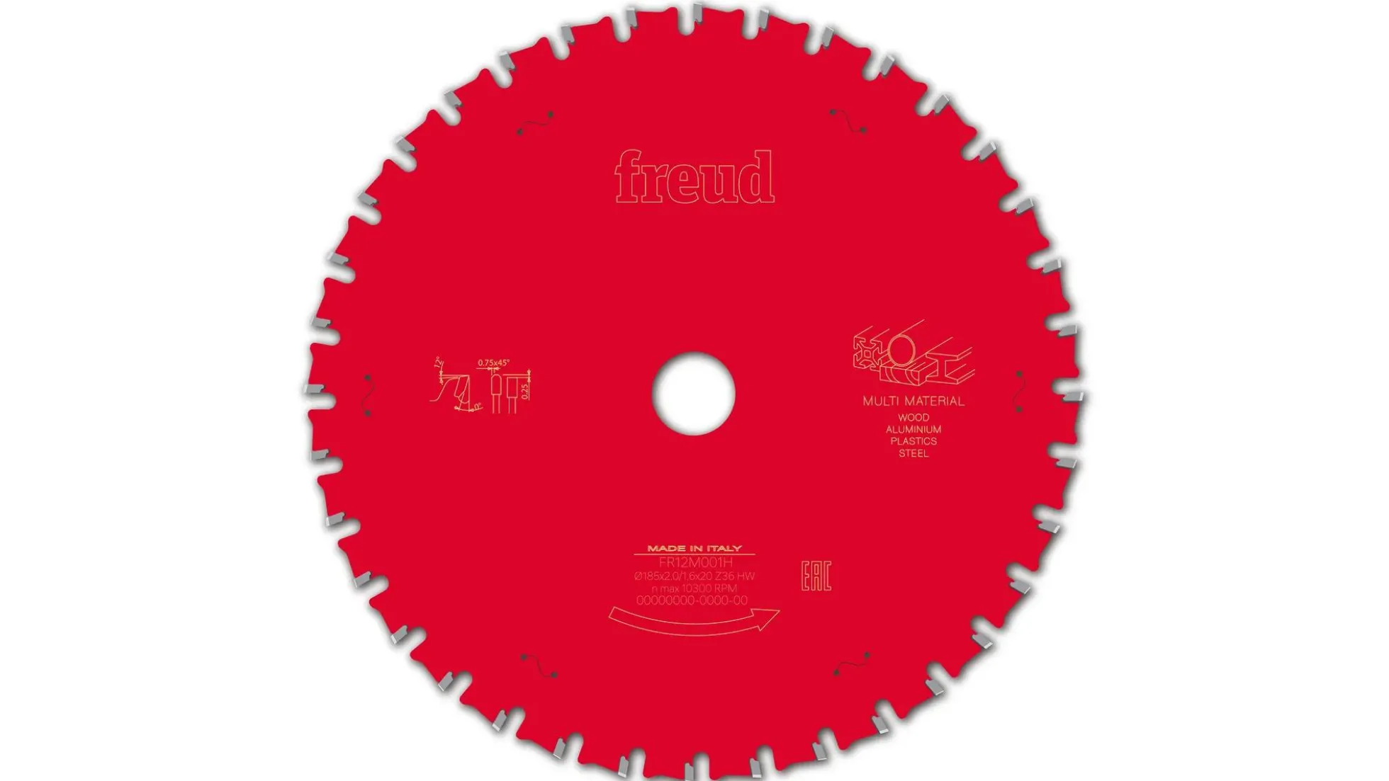 Kreissägeblatt HM 185 x 2/1,6 x 20 mm, Z=36
