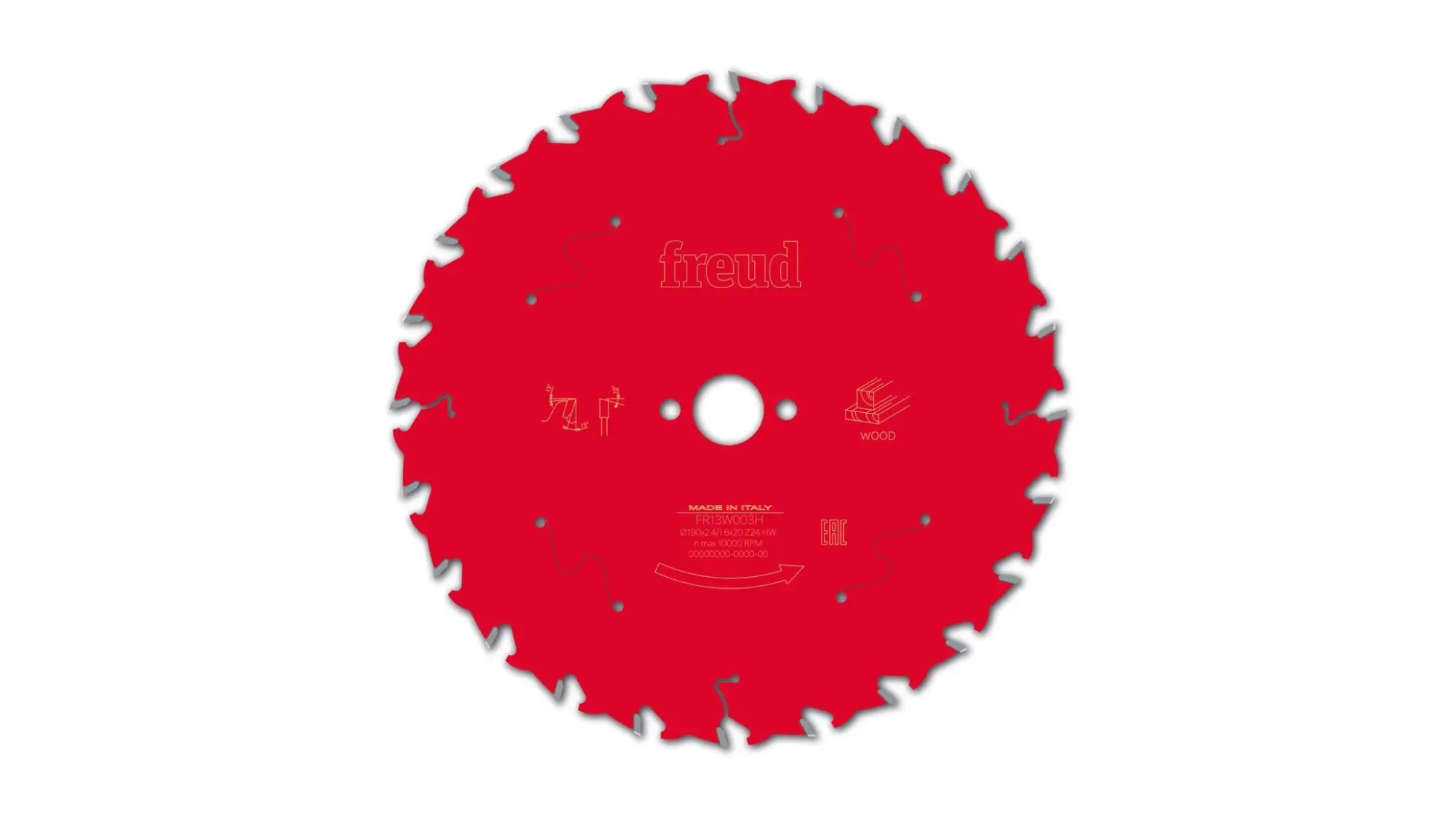 Kreissägeblatt HM 190 x 2.4/1.6 x 20 mm, Z=24