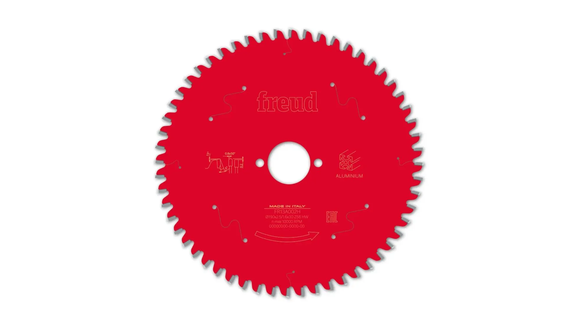 Kreissägeblatt HM 190 x 2.5/1.6 x 30 mm, Z=56