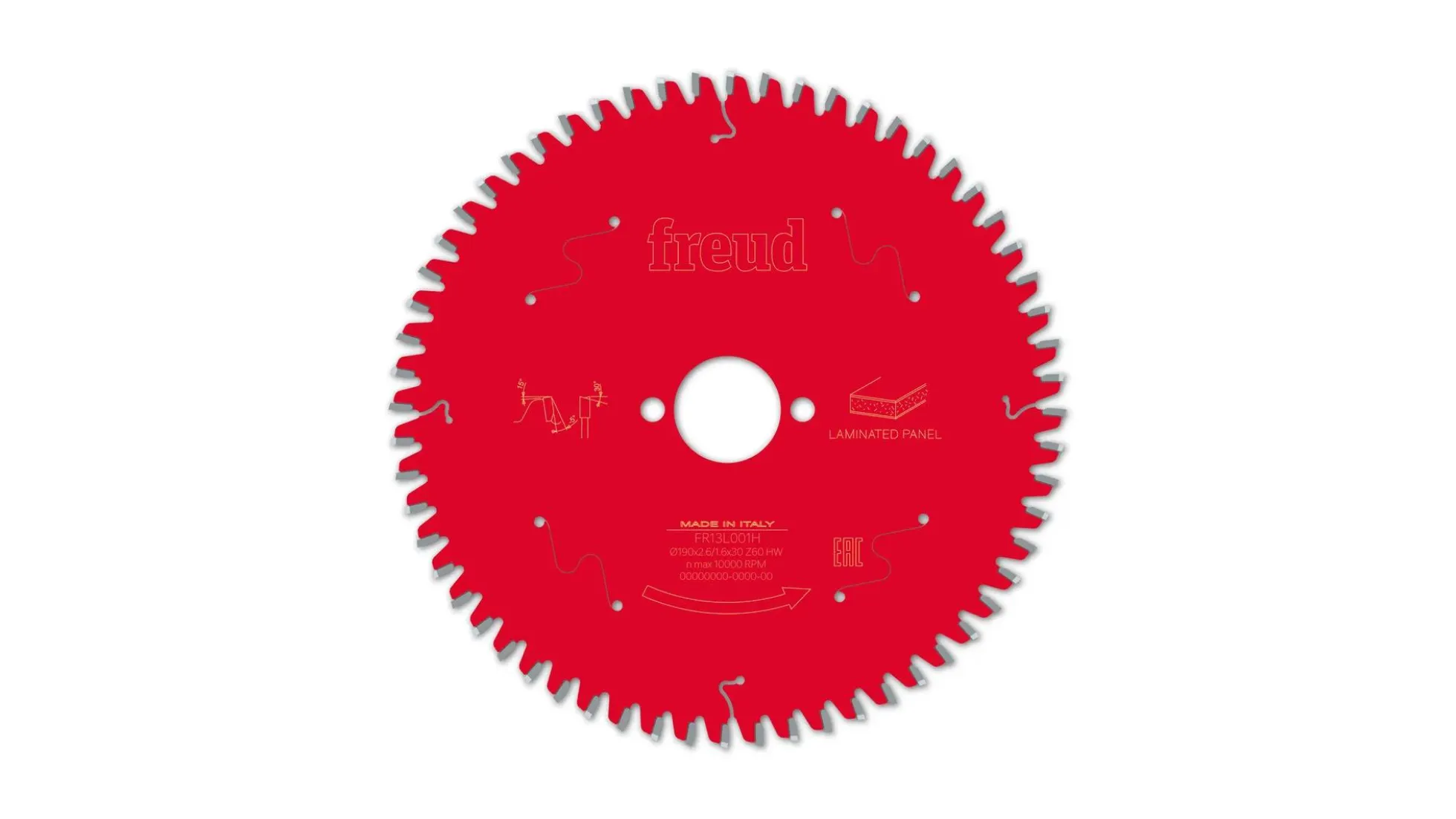 Kreissägeblatt HM 190 x 2.6/1.6 x 30 mm, Z=60