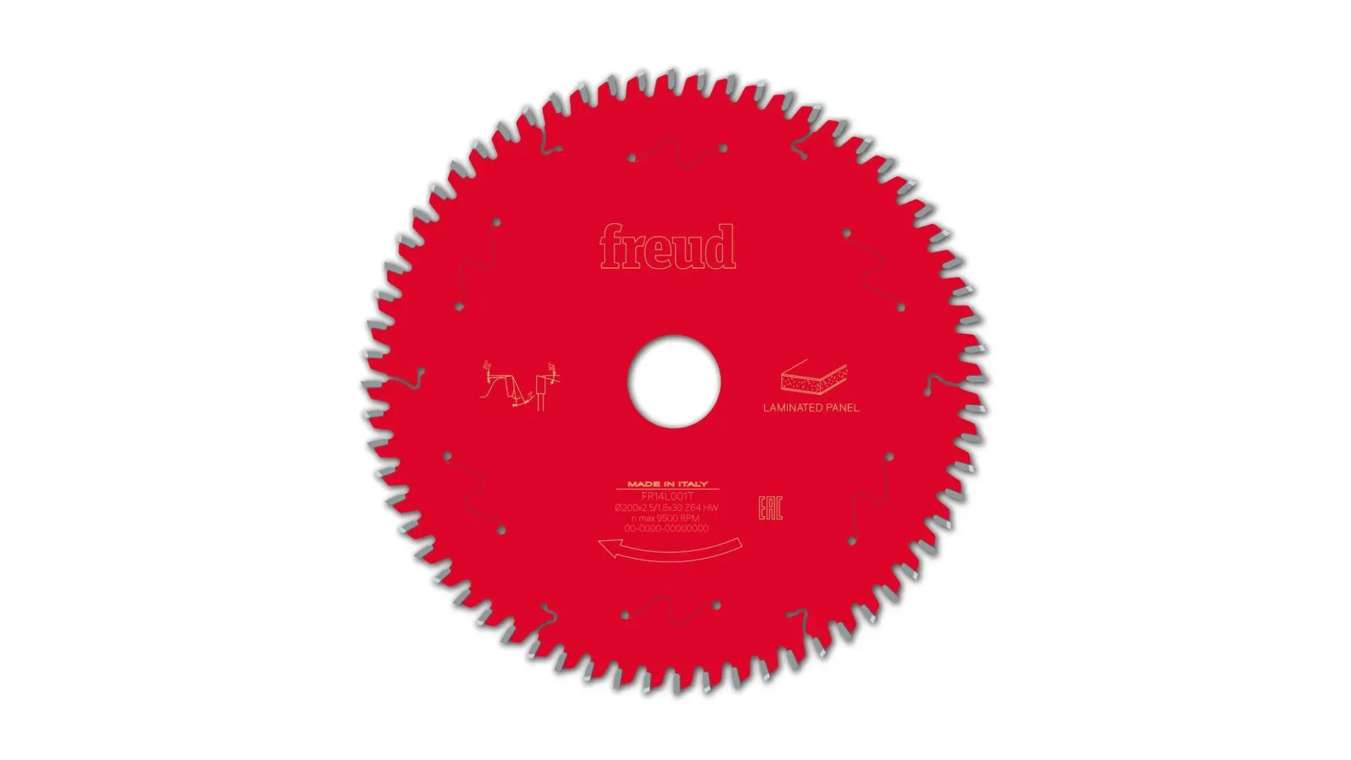 Kreissägeblatt HM 200 x 2.5/1.8 x 30 mm, Z=64