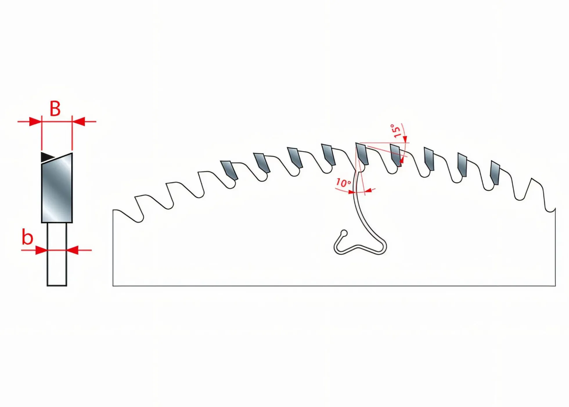 Kreissägeblatt HM 200 x 2,95/2,5 x 30 mm, Z=64