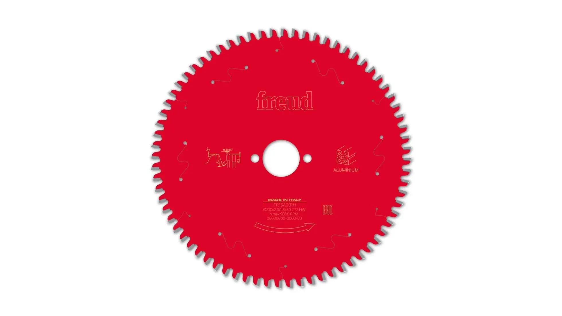 Kreissägeblatt HM 210 x 2.3/1.8 x 30 mm, Z=72