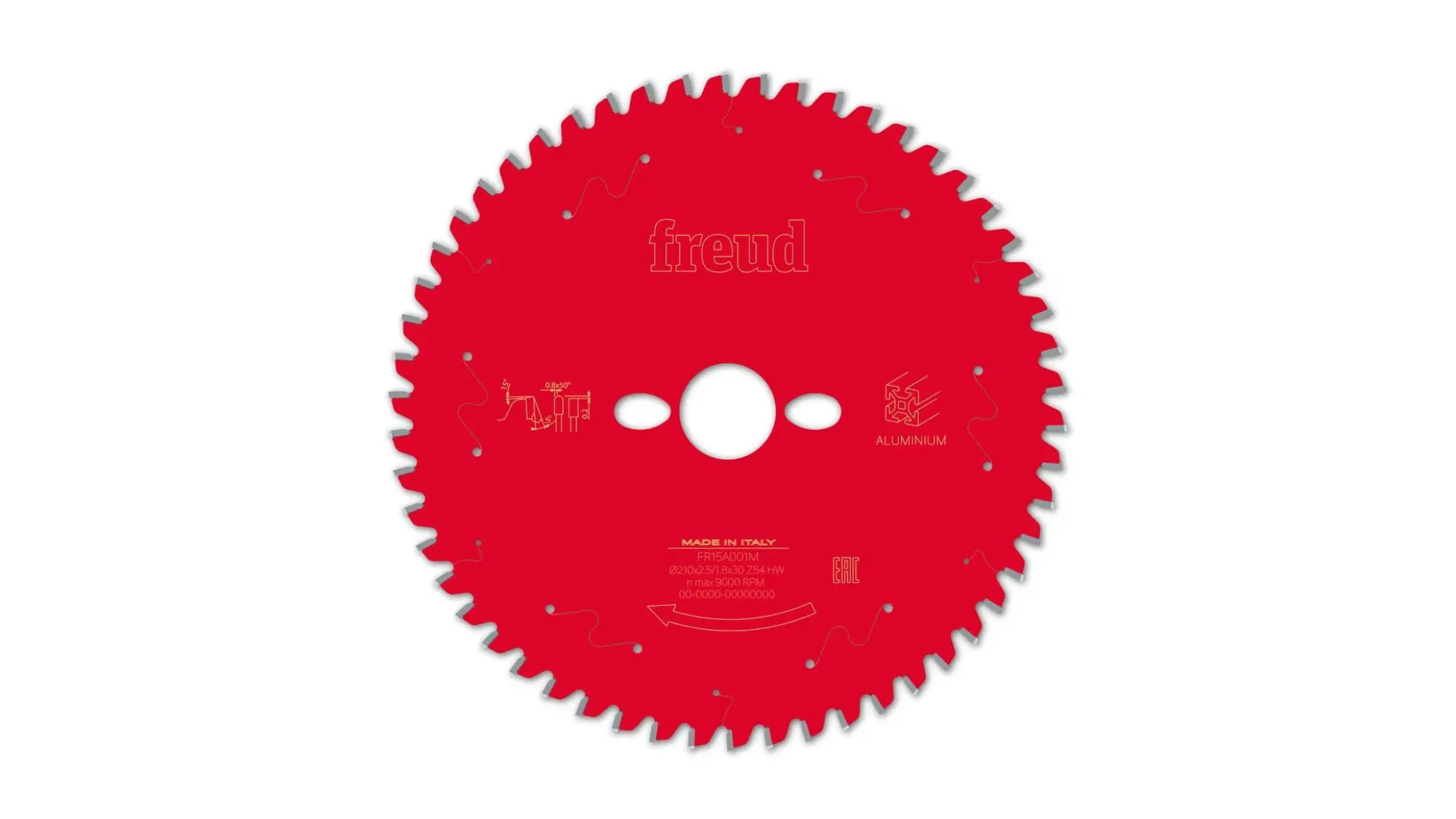 Kreissägeblatt HM 210 x 2.5/1.8 x 30 mm, Z=54