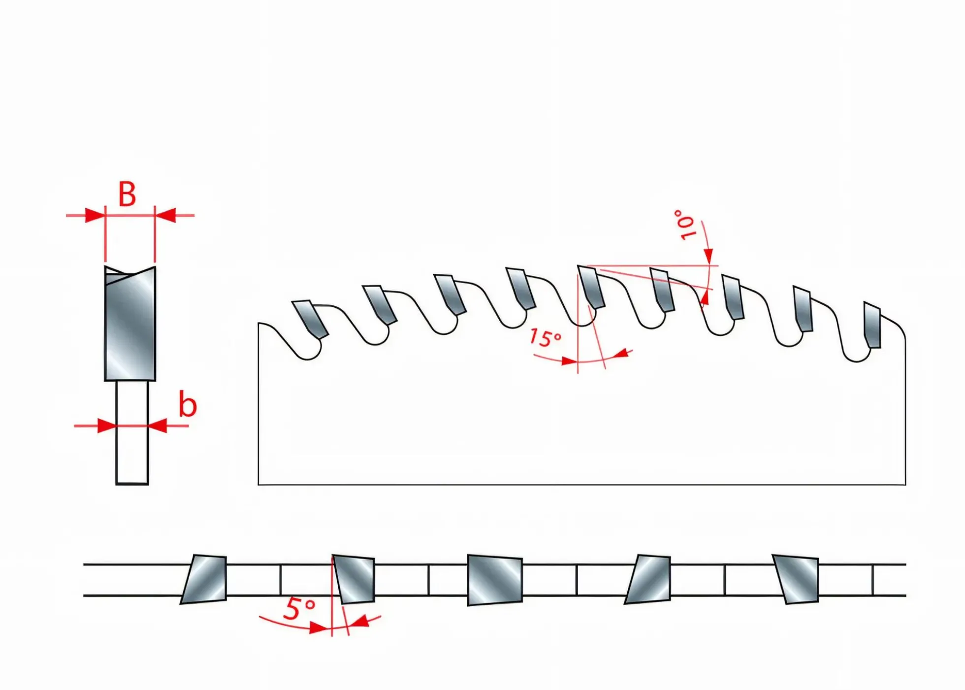 Kreissägeblatt HM 230 x 2,2/1,6 x 25.4 mm, Z=100