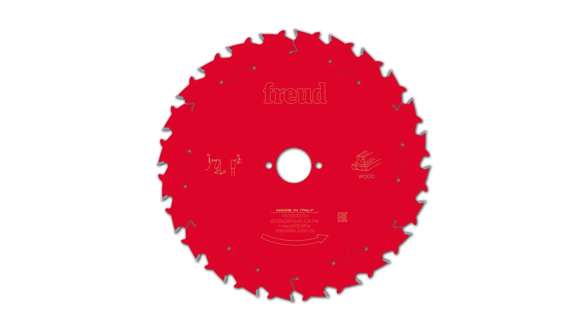 Kreissägeblatt HM 230 x 2.8/1.8 x 30 mm, Z=24