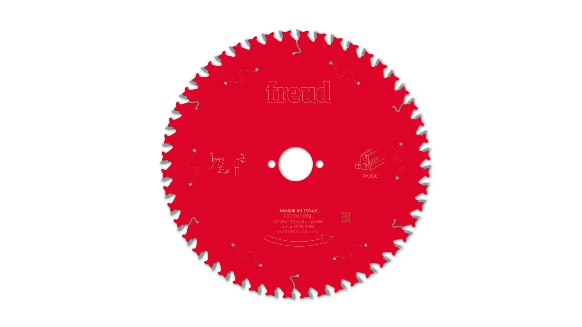 Kreissägeblatt HM 235 x 2.8/1.8 x 30 mm, Z=48