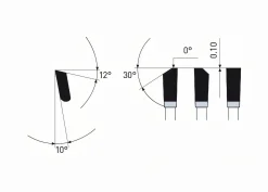 Kreissägeblatt HM 250 x 2,2/1,8 x 30/25,4 mm, Z=60