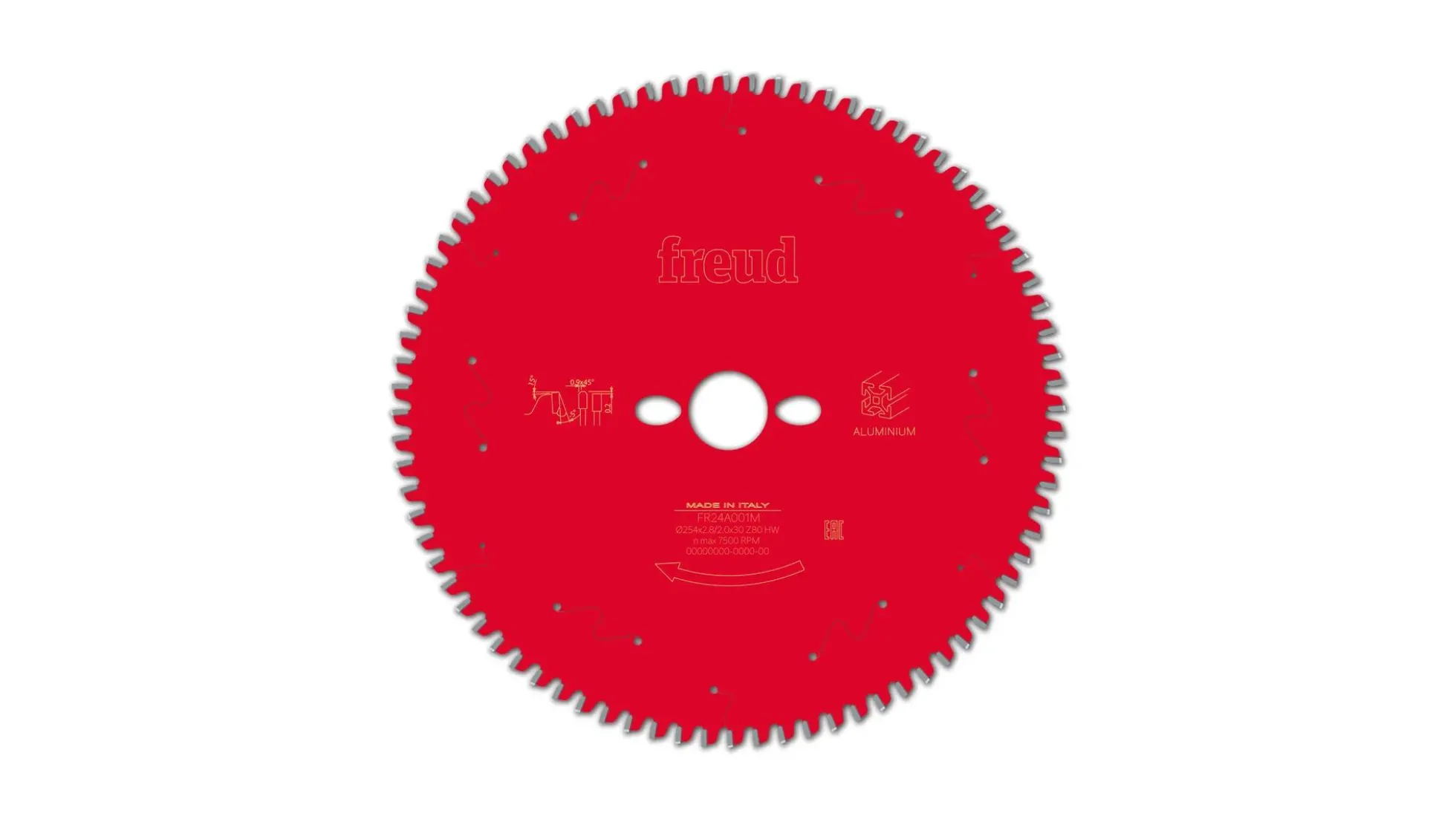 Kreissägeblatt HM 254 x 2.8/2.0 x 30 mm, Z=80
