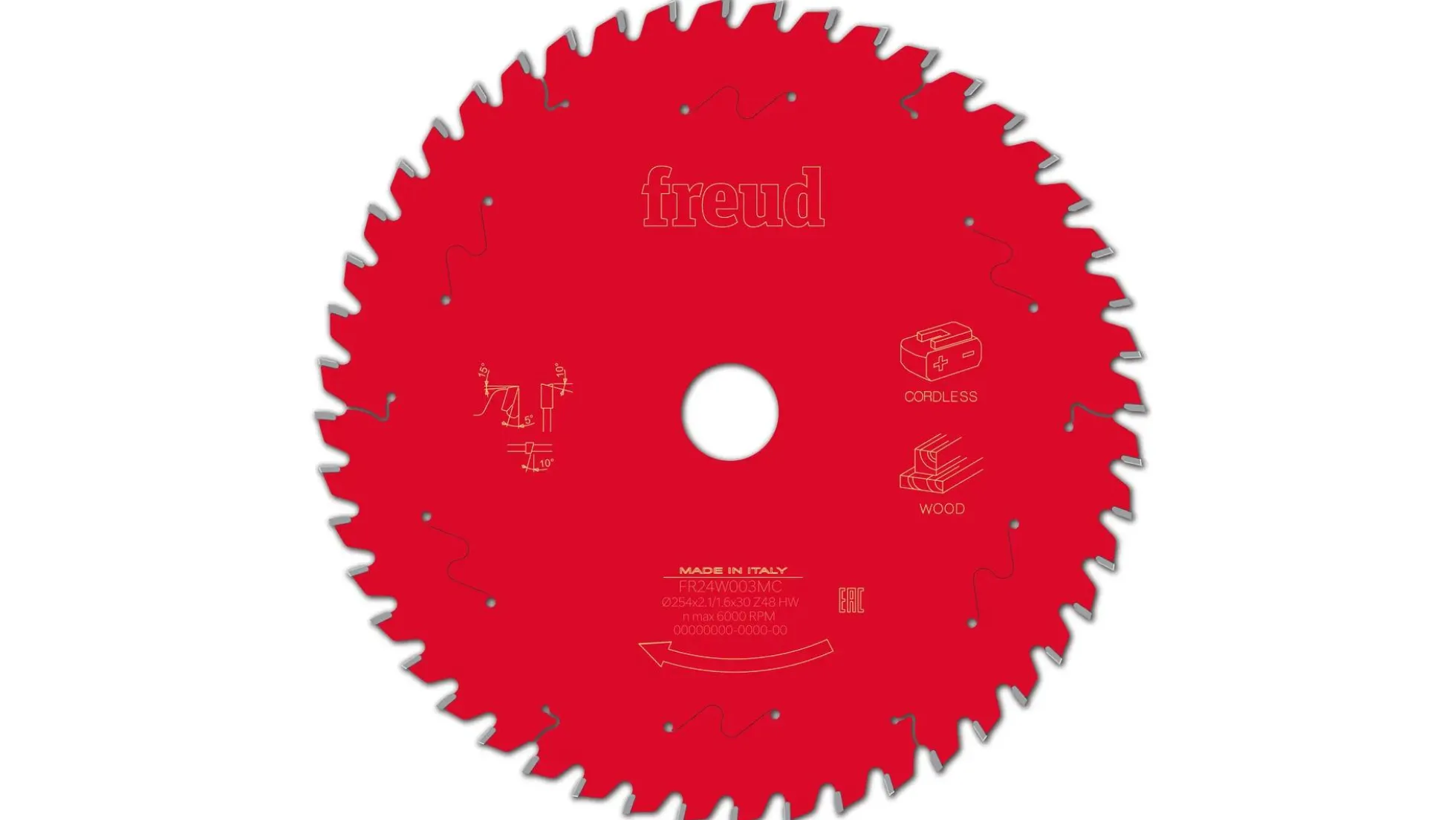 Kreissägeblatt HM 254 x 2,1/1,6 x 30 mm, Z=48