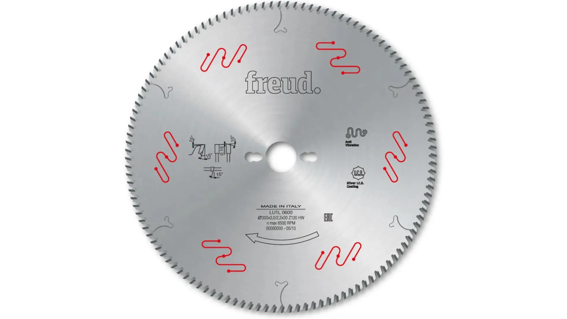 Kreissägeblatt HM 300 x 3,0/2,2 x 30 mm, Z=120 FZ/WZ