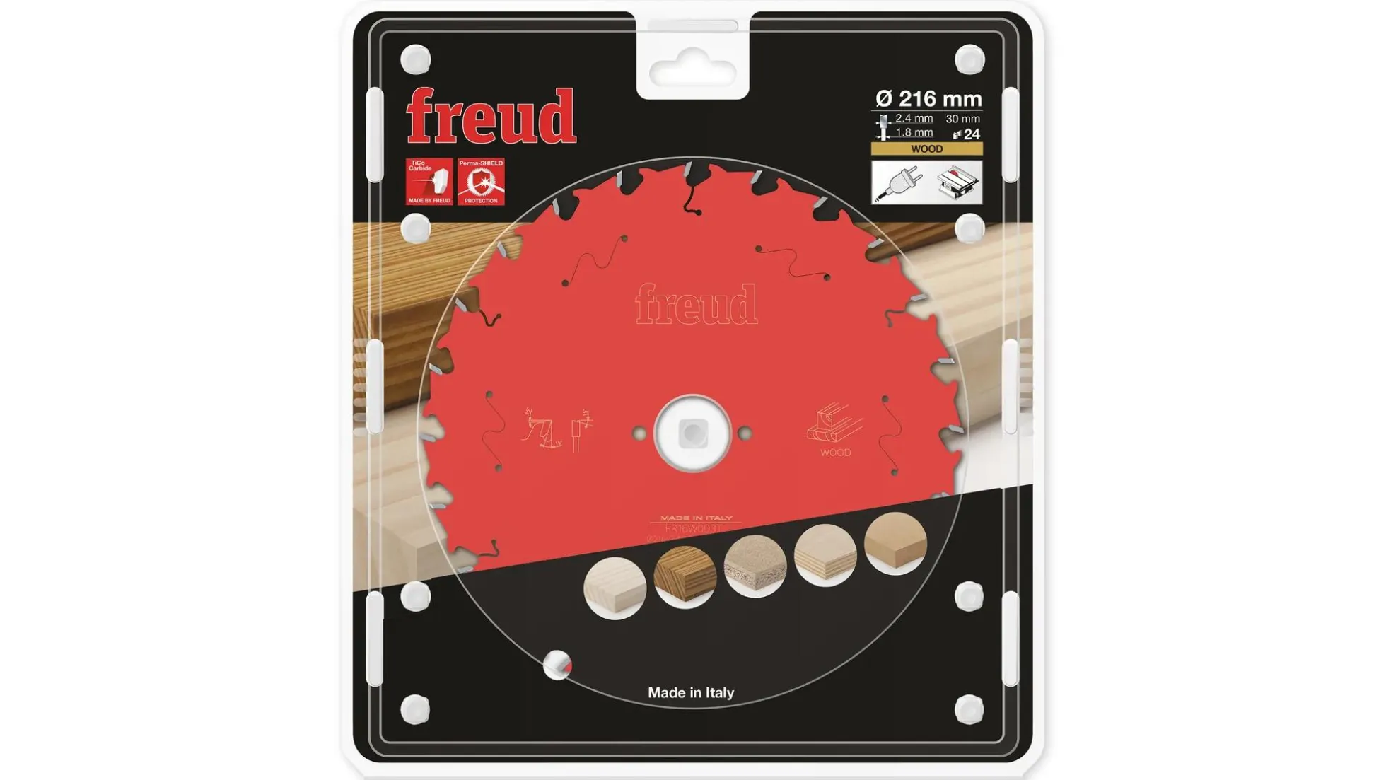 Kreissägeblatt HM 216 x 2,4/1,8 x 30 mm, Z=24 + Holzleim D4!