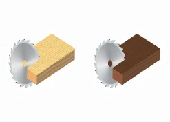 Kreissägeblatt HM 250 x 2,5/1,6 x 30 mm, Z=24 WZ