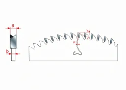 Kreissägeblatt HM 160 x 2,2/1,6 x 20 mm, Z=48 WZS