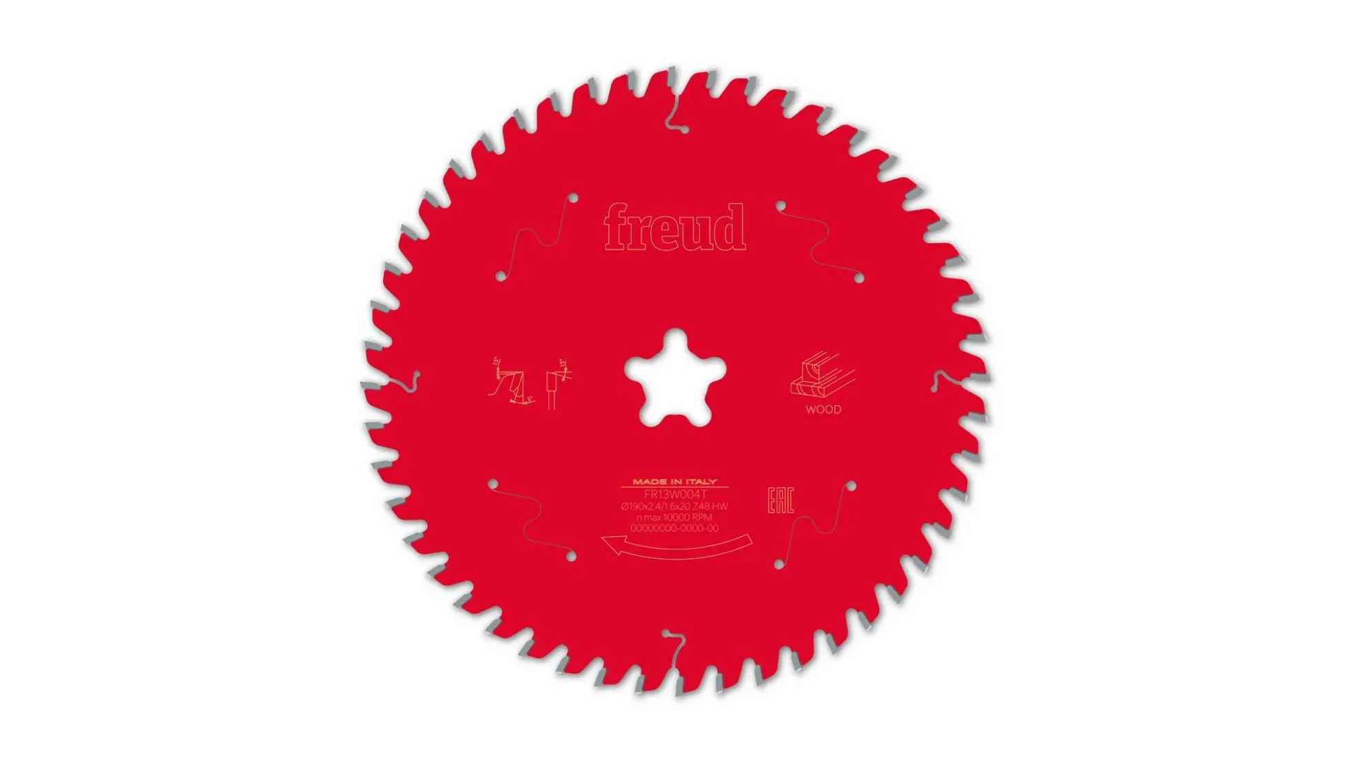 Kreissägeblatt HM 190 x 2.4/1.6 x Star, Z=48