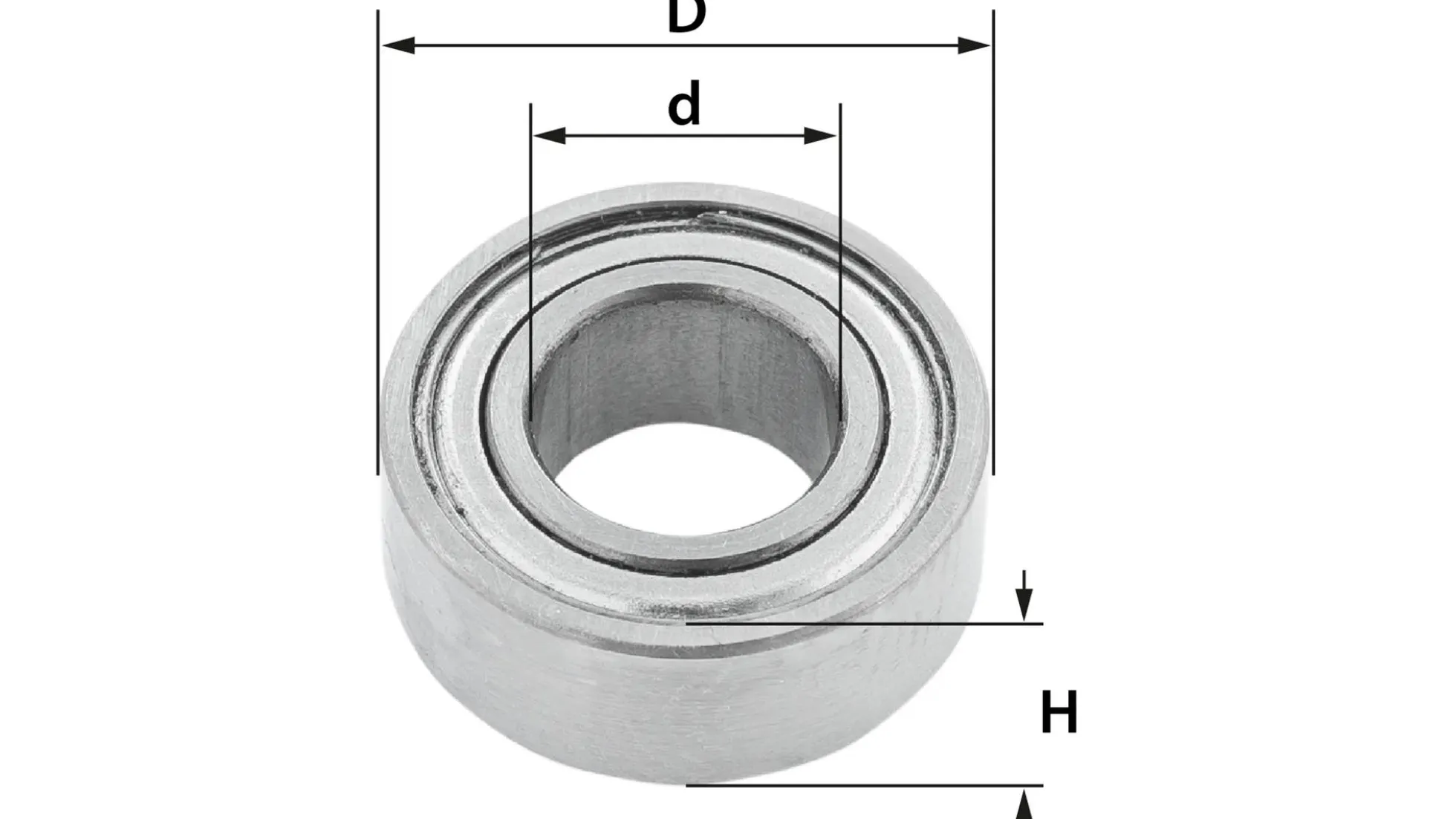 Kugellager für Oberfräser Ø 14 mm