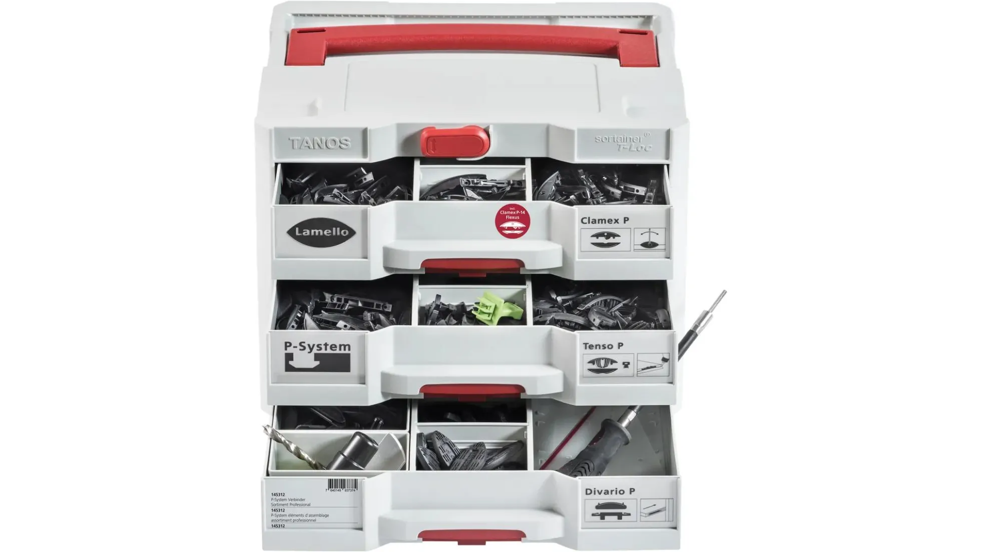 LAMELLO P-System Verbinder Sortiment Professional, im Sortainer