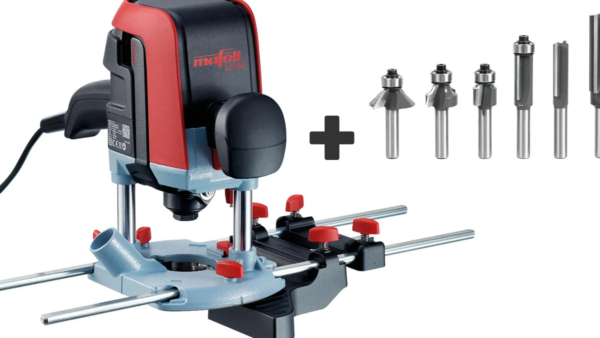 MAFELL Oberfräse LO 55 + Fräser-Set