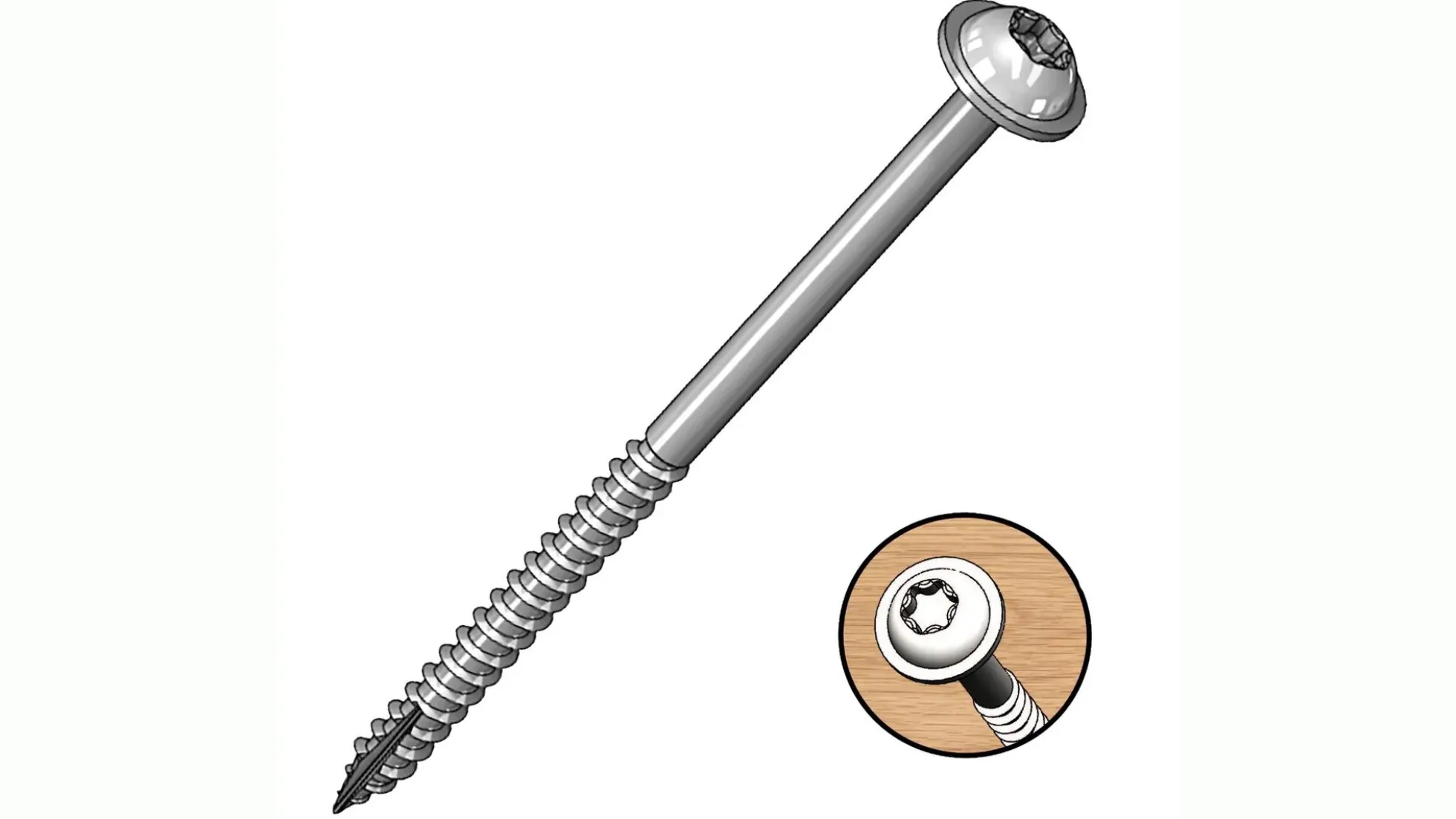 Milescraft Schrauben 2,5" für PocketJig 50 St. grob
