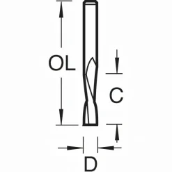Mini Spiralnutfräser D1,5 S3 LD