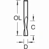 Mini Spiralnutfräser D3 S3 LD