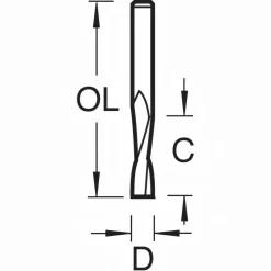 Mini Spiralnutfräser D3 S3 RD