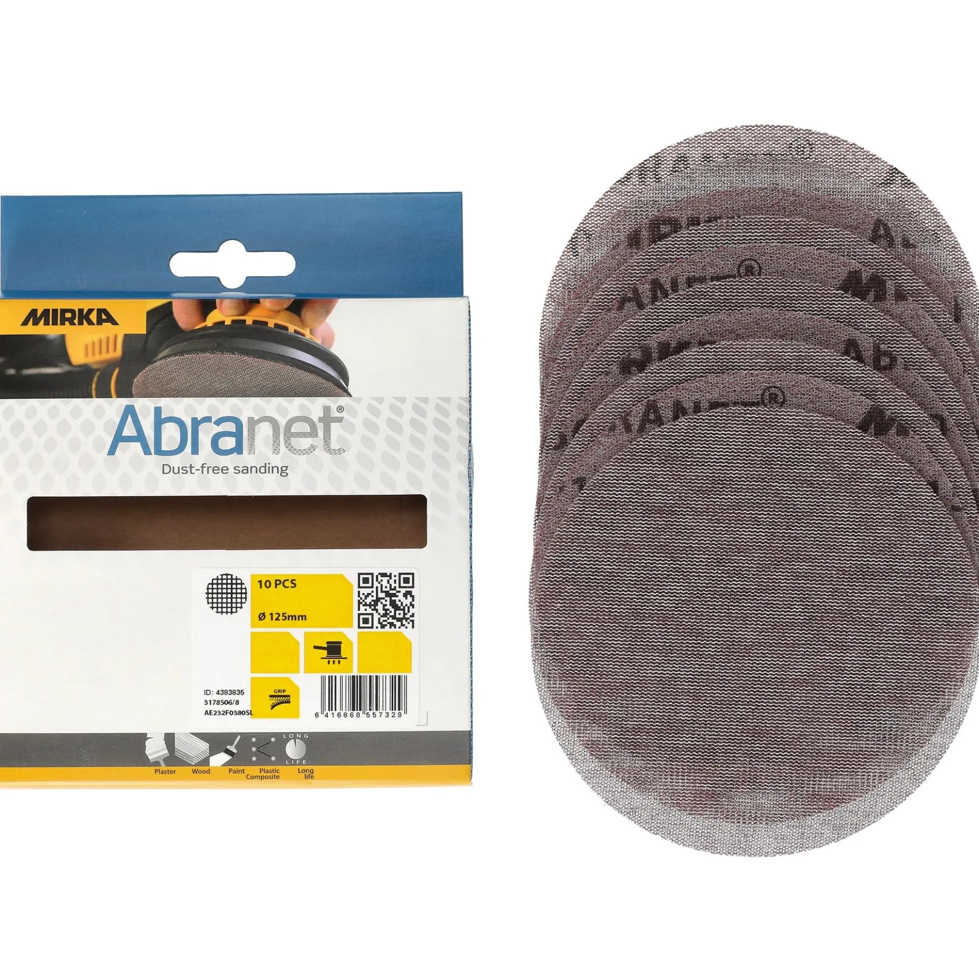 Mirka ABRANET Ø 125mm P120, 10 Stück