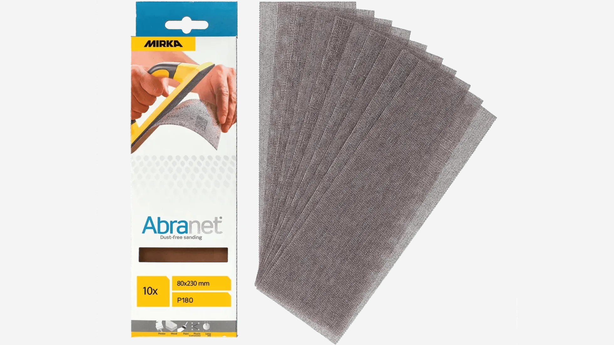 Mirka Abranet 80 x 230 mm P180, 10 Stück