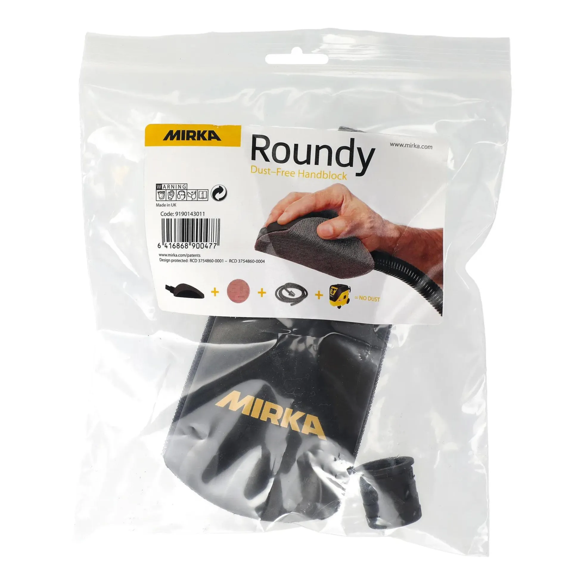Mirka Roundy Handblock für Ø 150 mm Grip