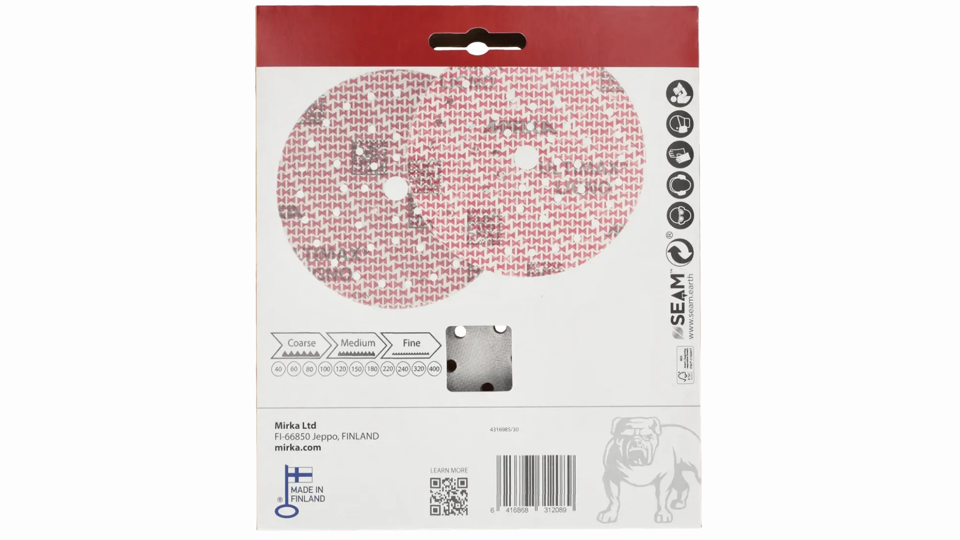 Mirka Ultimax Ligno Ø 150 mm P180, 10 Stück