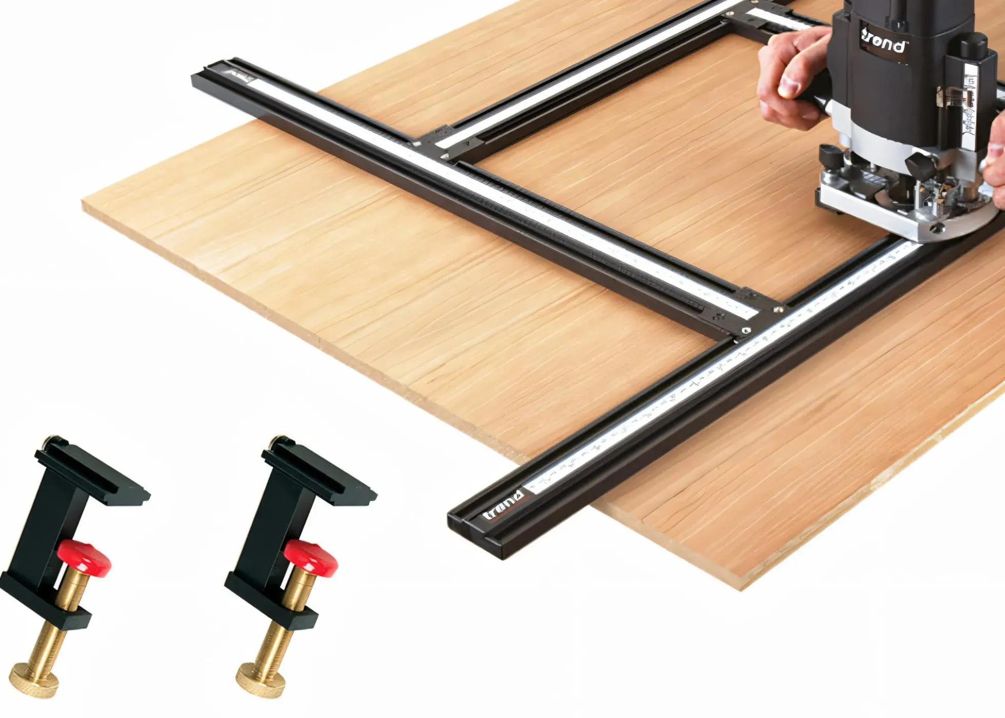 Multifrässchablone VARIJIG inkl. Spannklemmen