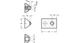 Nutenstein M8 für C-Profil - 10 Stück