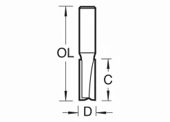 Nutfräser HW (HM) D12,7