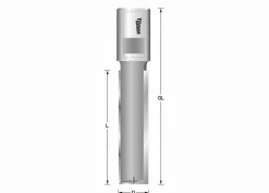 Nutfräser HW 12x45mm Innengewinde M12x1
